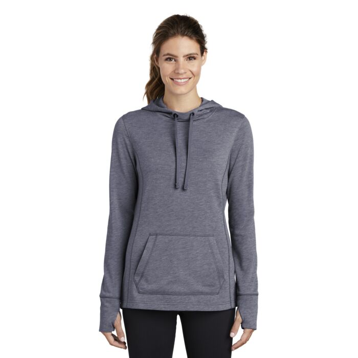 Women's PosiCharge ® Tri Blend Wicking Fleece Hooded Pullover Thumbnail