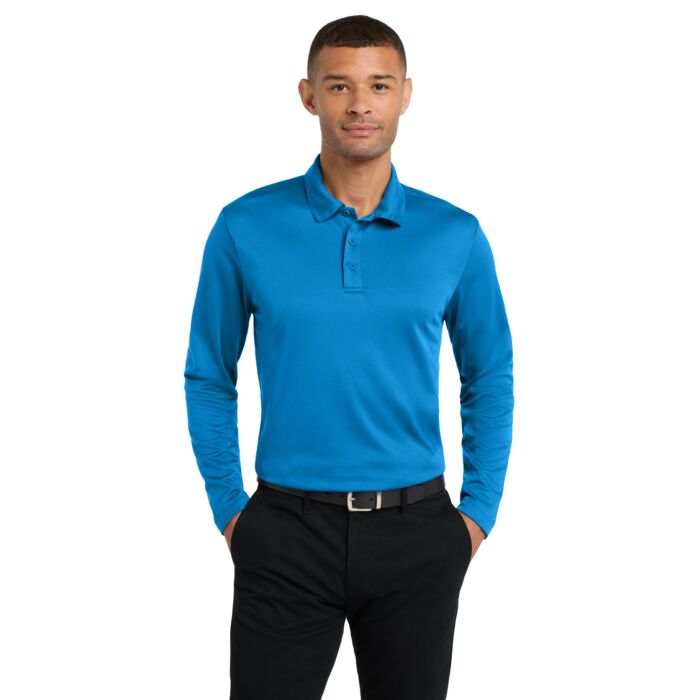 Port Authority Silk Touchâ„¢ Performance Long Sleeve Polo K540LS Silk Touchâ„¢ Performance Long Sleeve Polo Thumbnail