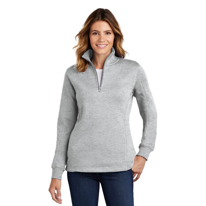 Sport Tek Ladies 1/4 Zip Sweatshirt LST253 Ladies 1/4 Zip Sweatshirt Thumbnail