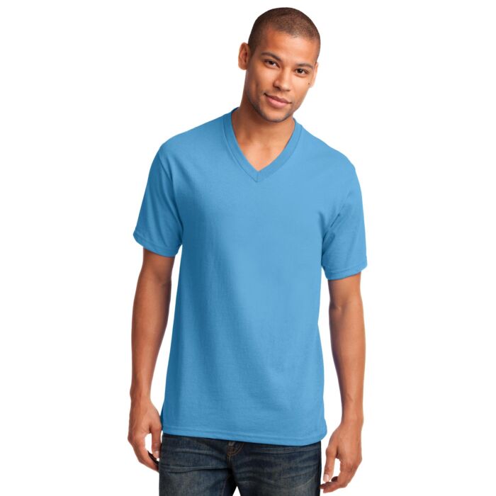 Port & Company Core Cotton V Neck Tee PC54V Core Cotton V Neck Tee Thumbnail
