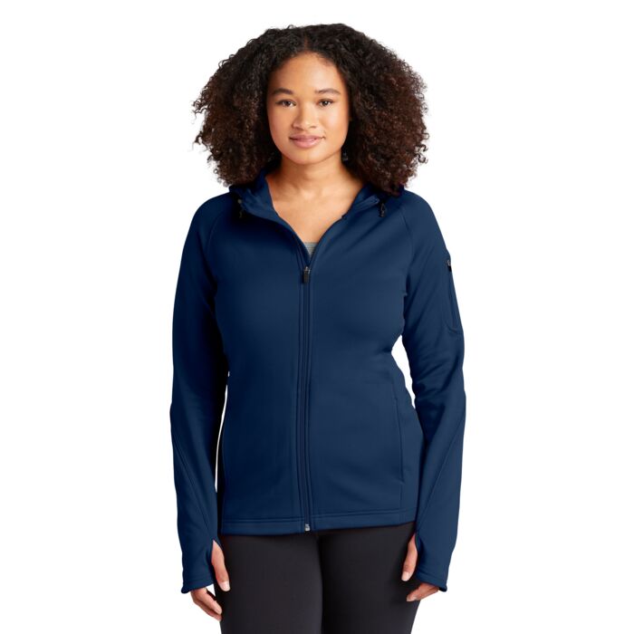 Ladies Tech Fleece Full Zip Hooded Jacket Thumbnail