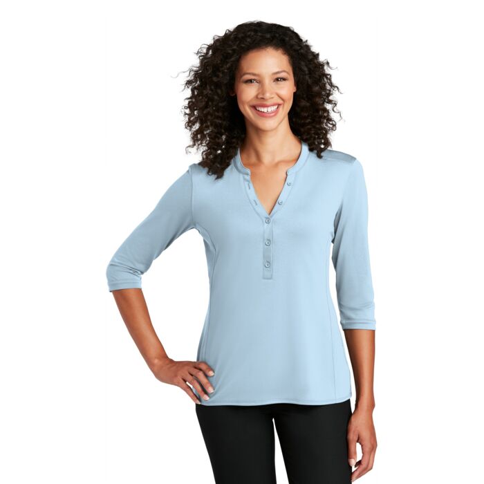 ® Ladies UV Choice Pique Henley Thumbnail