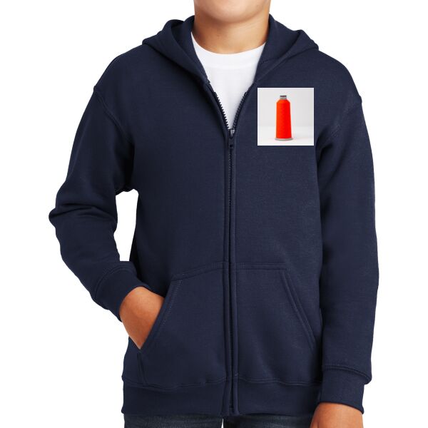 Youth Heavy Blend ™ Full Zip Hooded Sweatshirt Thumbnail